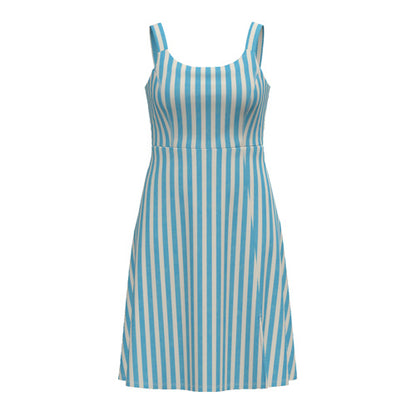 Navy - Blue Cream Vertical Stripe